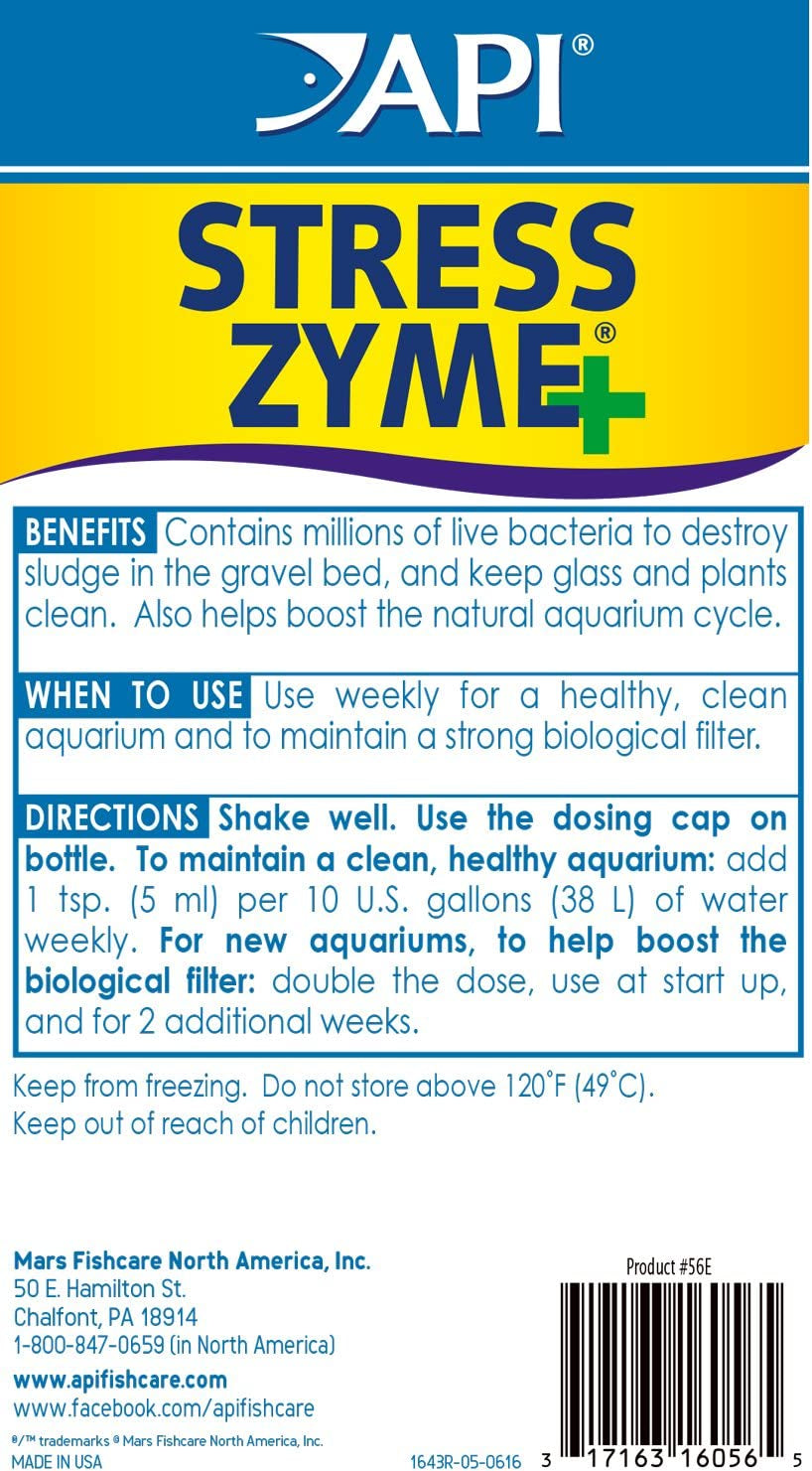 Aquarium Water Conditioner & Tropical Food Bundle Pack: One (1)  Stress Coat 16 Oz., One (1)  Stress Zyme 16 Oz., One (1)  Tropical Flakes Fish Food 1.1 Oz.