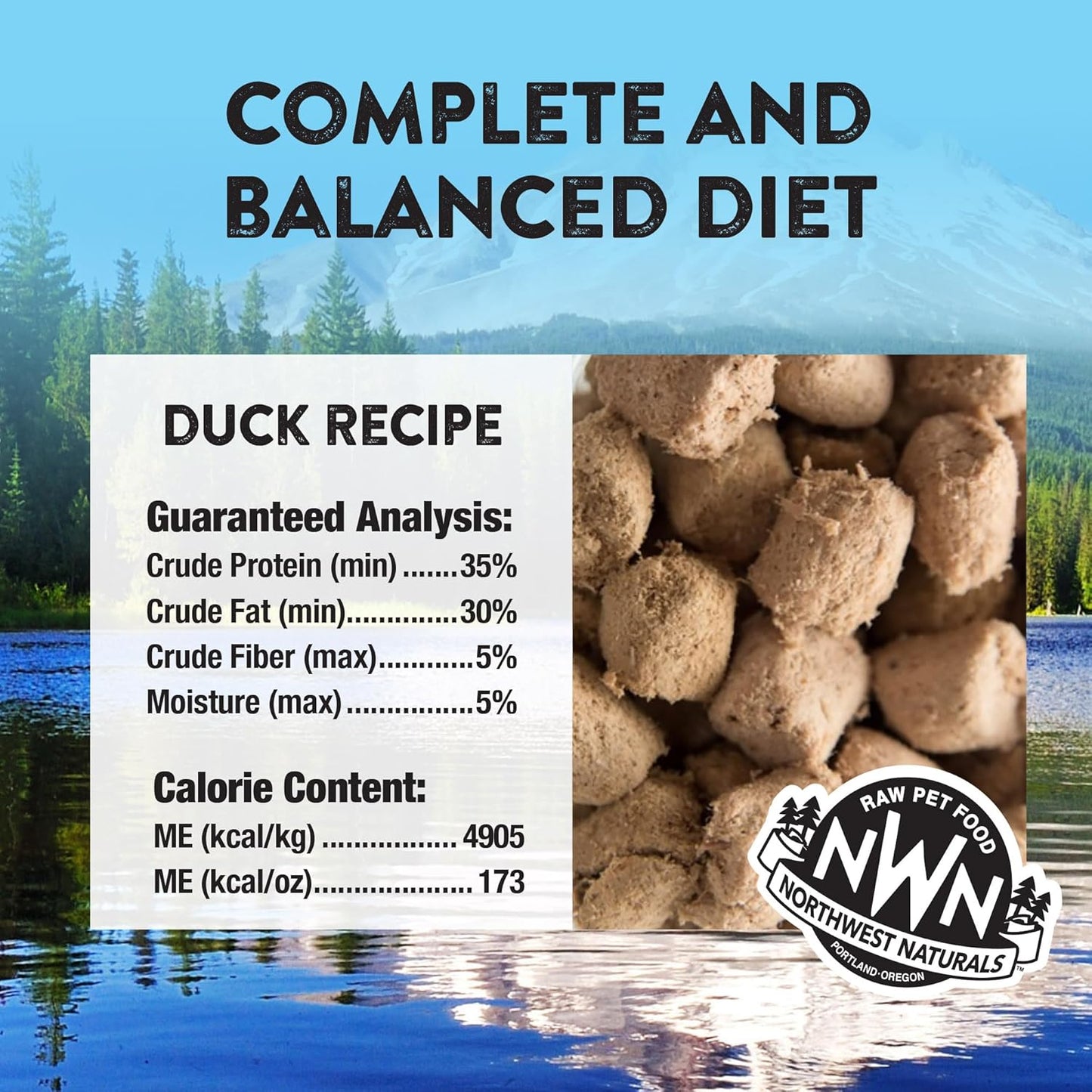 Freeze-Dried Duck Cat Food - Bite-Sized Nibbles - Healthy, Limited, Human Grade Ingredients, All Natural - 11 Oz (Pack of 3)